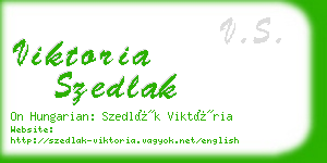 viktoria szedlak business card